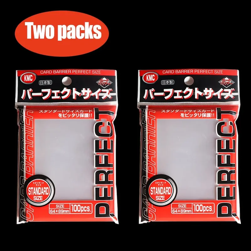 64 x 89 mm Card Sleeve Barrier Stolní hra KMC Clear Pokemon Perfektní velikost Obal na karty Sběratelské karty Pasují Standardní Transparentní Vnější