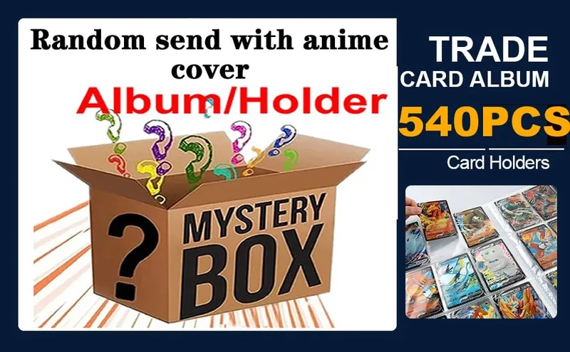 9 Pocket Cards Album Folder Anime Cover Collection Holder Binder Fit For Pokmon YuGiOh TCG Game Sports Football 540 Card Storage — image 18