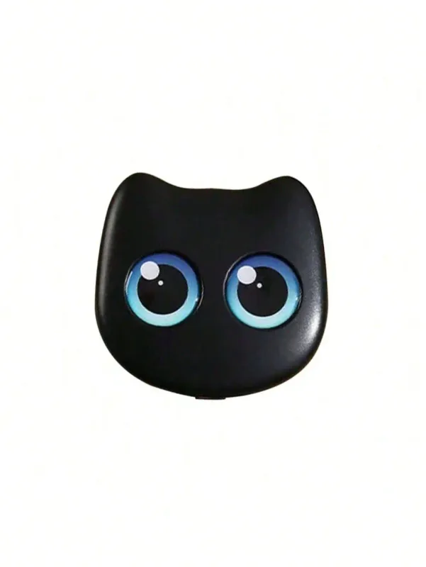 1 Box 6pcs Mini Cute Cat Design Portable Makeup Brush Set - Powder Brush Eyeshadow Brush And Assorted Brushes
