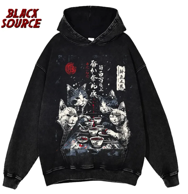 T444 I Beg To Differ Frog Hoodie, Funny Japanese Retro Graphic Pullover Sweatshirt, Harajuku Aesthetic Streetwear