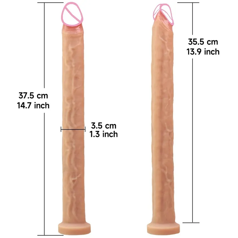 40CM Long Dildo Realistic Snake Shape Single Layer Silicone Big Penis Soft Anal Sex Toy Suction Cup Dick for Women G-spot Orgas