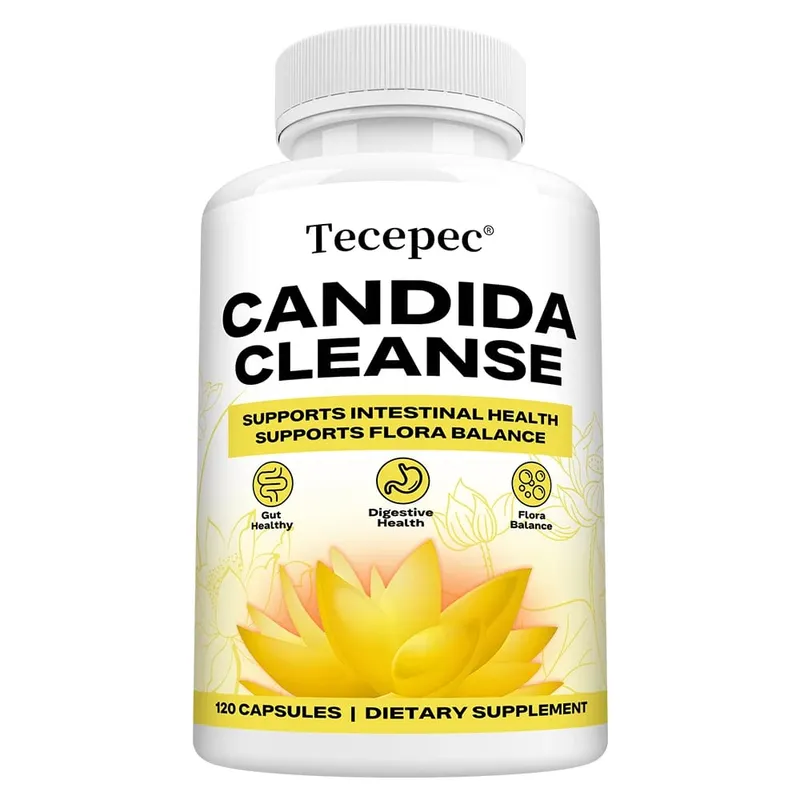 Candida Cleanse Capsules - Intestinal Colon Detox Tarmflorabalance understøtter fordøjelsen Lindre oppustethed Antioxidanttilskud
