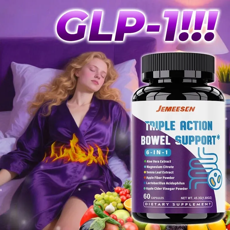 Intestinal Supplements with Psylium Husk Powder Apple Cider Vinegar Promotes Intestinal Health Metabolism Digestive Health