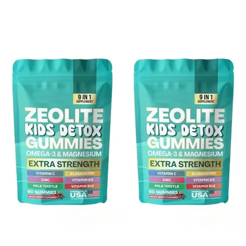Zeolite Gummies 9-in-1 med Zeolite Omega-3 Magnesium Fläder Vitamin C Milk Thistle Vitamin D3 Zink B12 60 Gummies — image 8