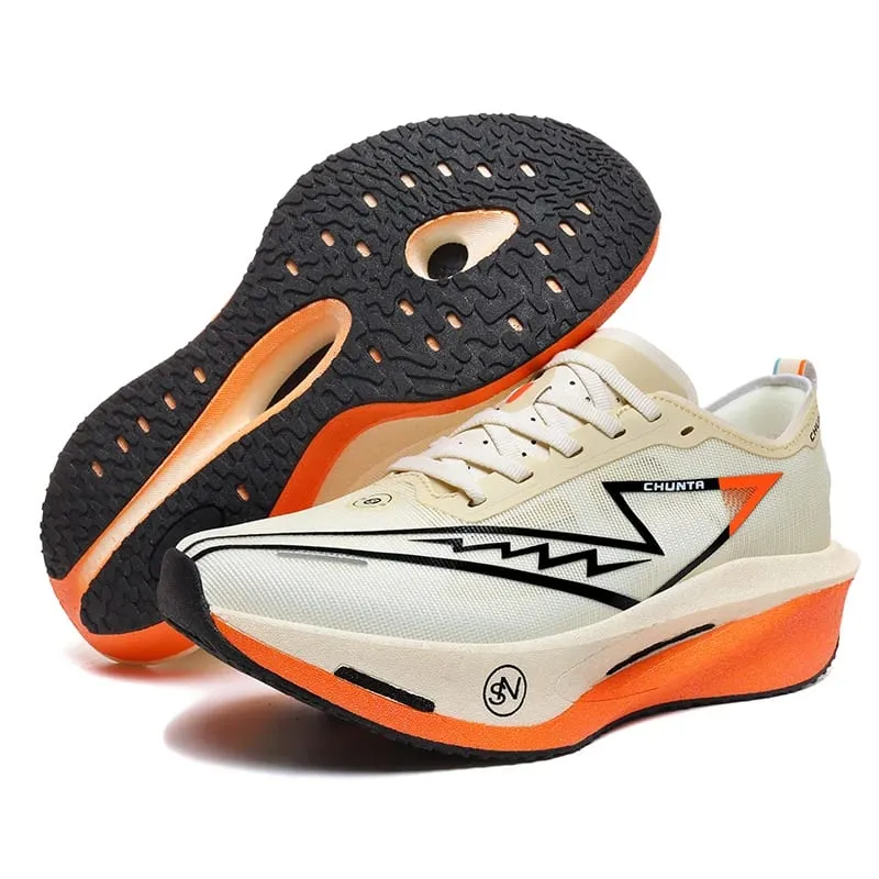 Men Running Shoes Marathon Carbon Board Speciality Sports Breathable Lightweight Women's Comfortable Athletic Chunta Sneakers — image 1