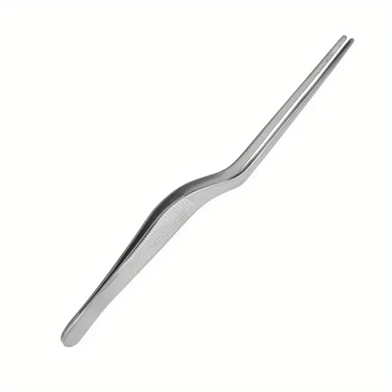 Titanium molecular cooking special elbow tweezers cold dish shaping tweezers kitchen and restaurant pastry decoration tools