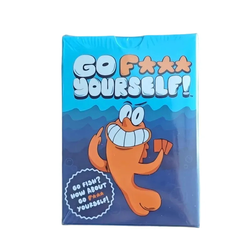Jogo de cartas Go Fish para você mesmo, presente divertido de mordaça, jogos de tabuleiro hilariantes com um jogo de festa de interação familiar noturna para mais de 2 jogadores