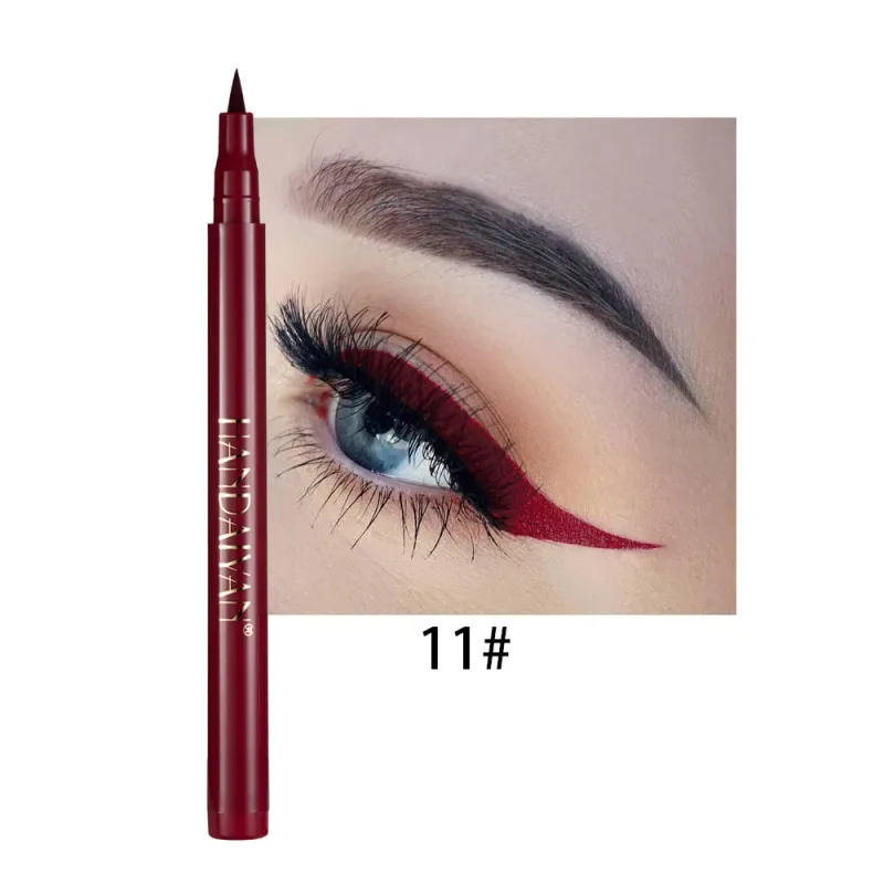 Quick-dry Matte White Eyeliner Pencil Makeup Long Lasting Smooth Liquid Eye Liner Waterproof Anti-Smudge Eyeliner Pen Cosmetics