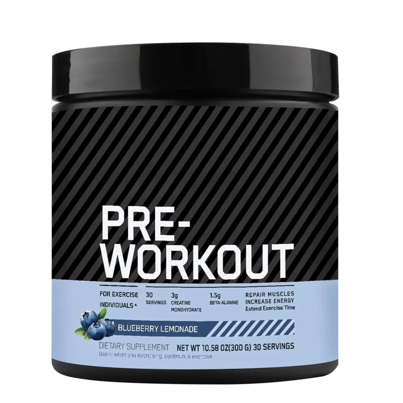 Předtréninkový prášek s kreatinem Beta Alanin L Citrulin Tyrosin Kofein Energie Endurance Focus Support 300 g 30 porcí