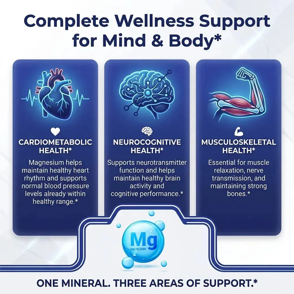 High Absorption Magnesium Glycinate Capsules – Dietary Supplement for Calm Support & Sleep for Adults — image 5