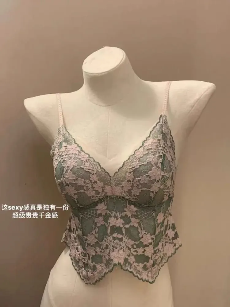 Elegant French Embroidered Halter Bra Small Chest Wrinkle-Free Lingerie Set Beauty Back UK Fit Adjustable Comfort Summer MOYISU — image 5