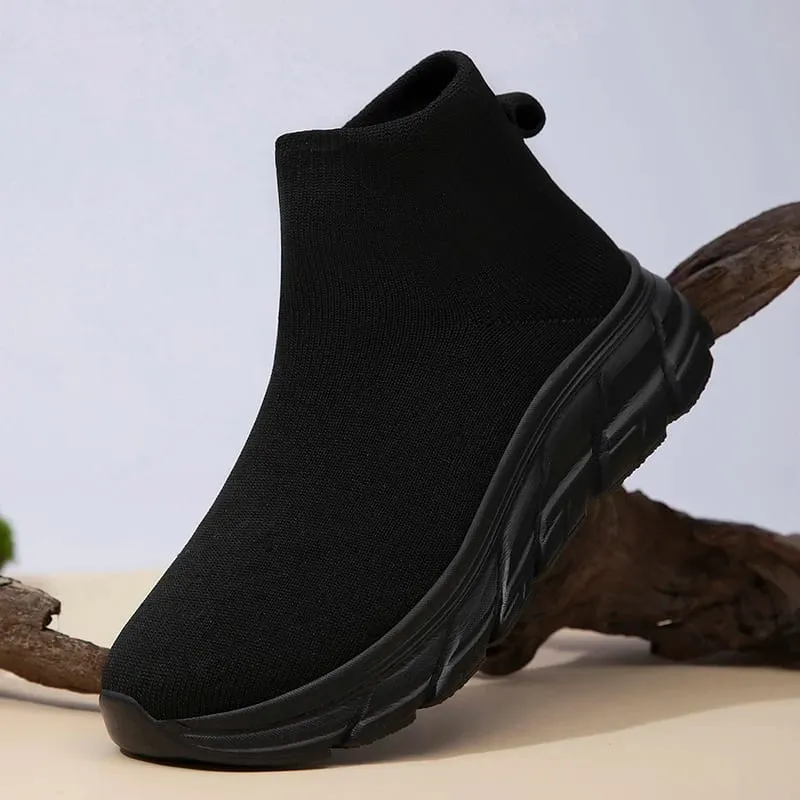 Summer Men Running Walking Sock Shoes Boots Casual Sneakers Plush Warm Shoes Sport Shoes Lightweight Men Sneakers Casual Shoes — image 6
