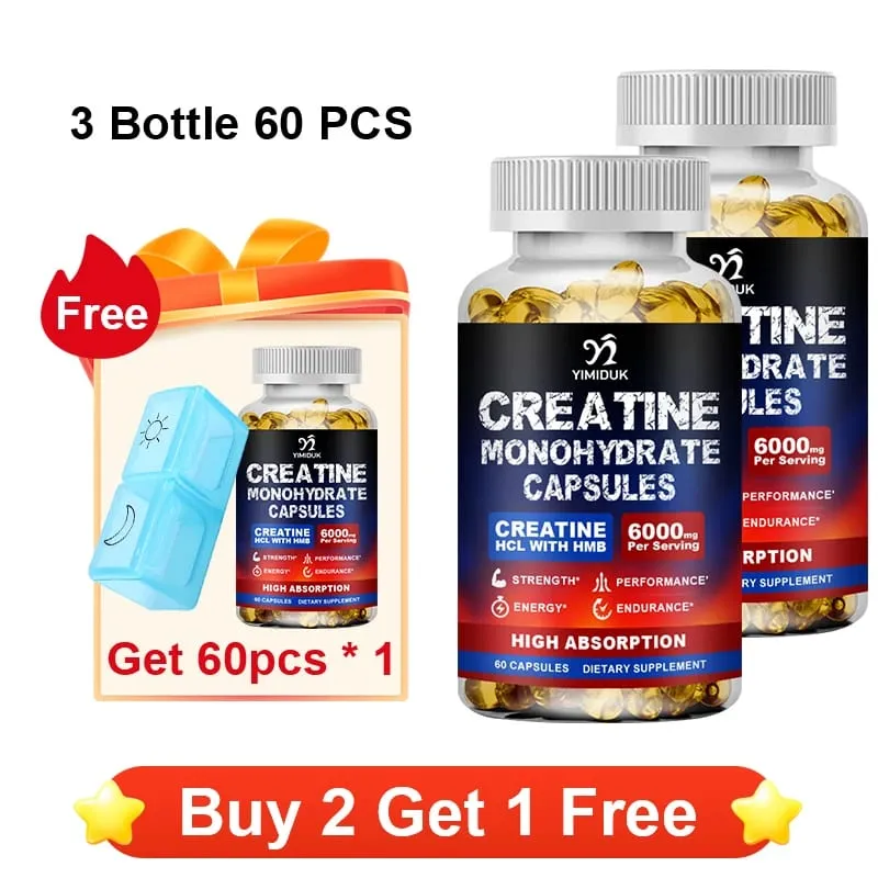 Creatine Monohydrate Supplement with HMB Support Muscle Recovery Boost Cellular Energy Endurance Muscle Fatigue Performance — image 6