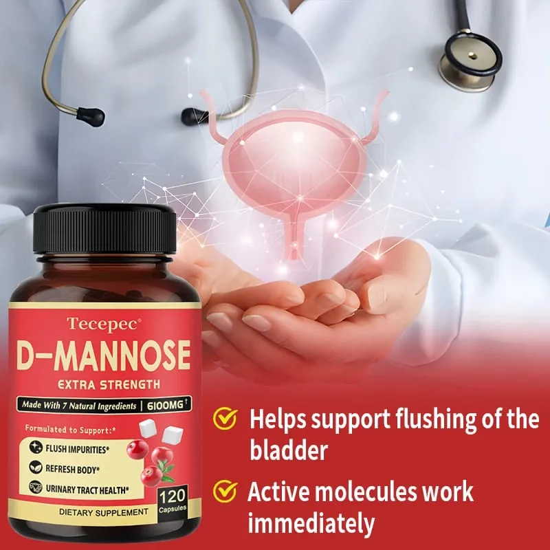 D-Mannose Urinary Tract Health Formula Contains Organic Cranberry and Dandelion To Support Bladder Health and Detoxification — image 3