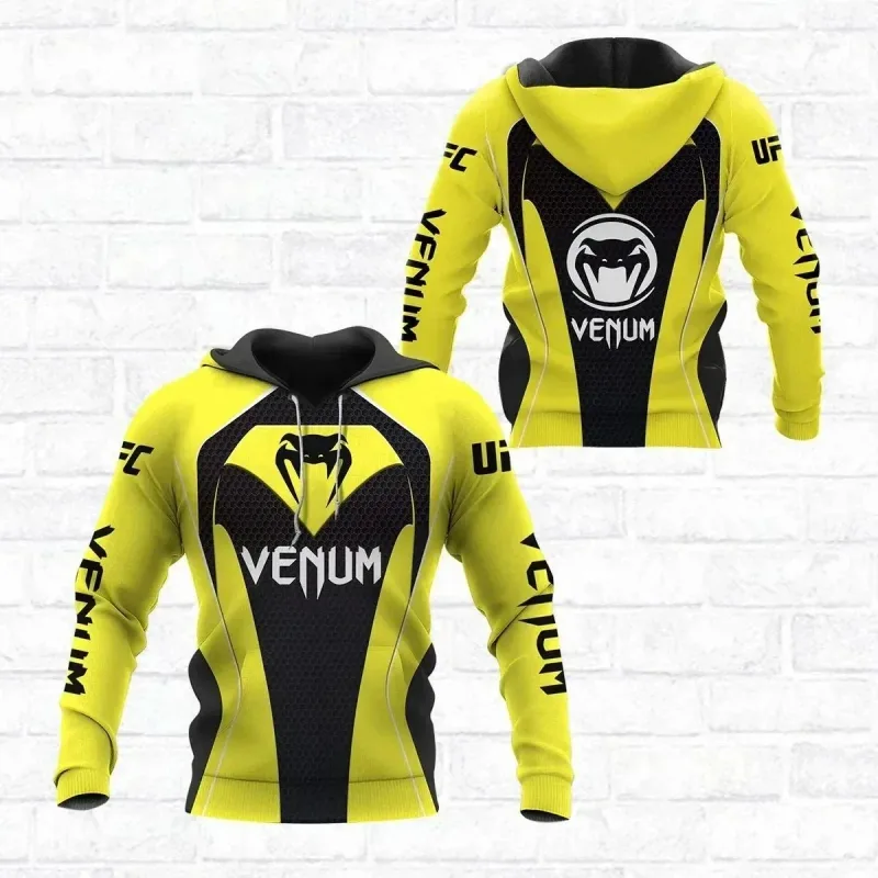 Áo hoodie thể thao nam Bộ đồ đấm bốc nam Wolf Họa tiết độc đoán Thích hợp cho thời trang ngoài trời Mặc áo hoodie Quần áo nam ngọn — image 7