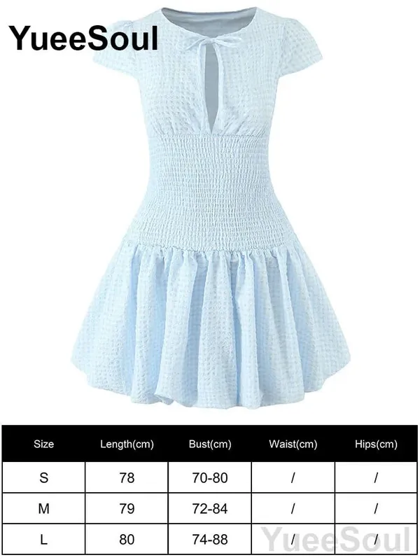 Blue Printed Mini Dress 2026 Summer New Elegant Party Birthday Evening Dresses Y2K Sweet Cute High Street Casual Women Dress — image 25