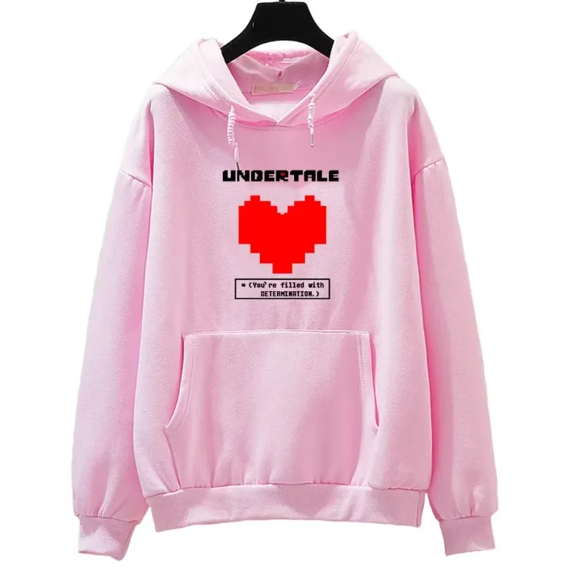 Undertale game: You are full of determination. Printed hoodies for men and women, casual sportswear, autumn and winter hoodies — image 7