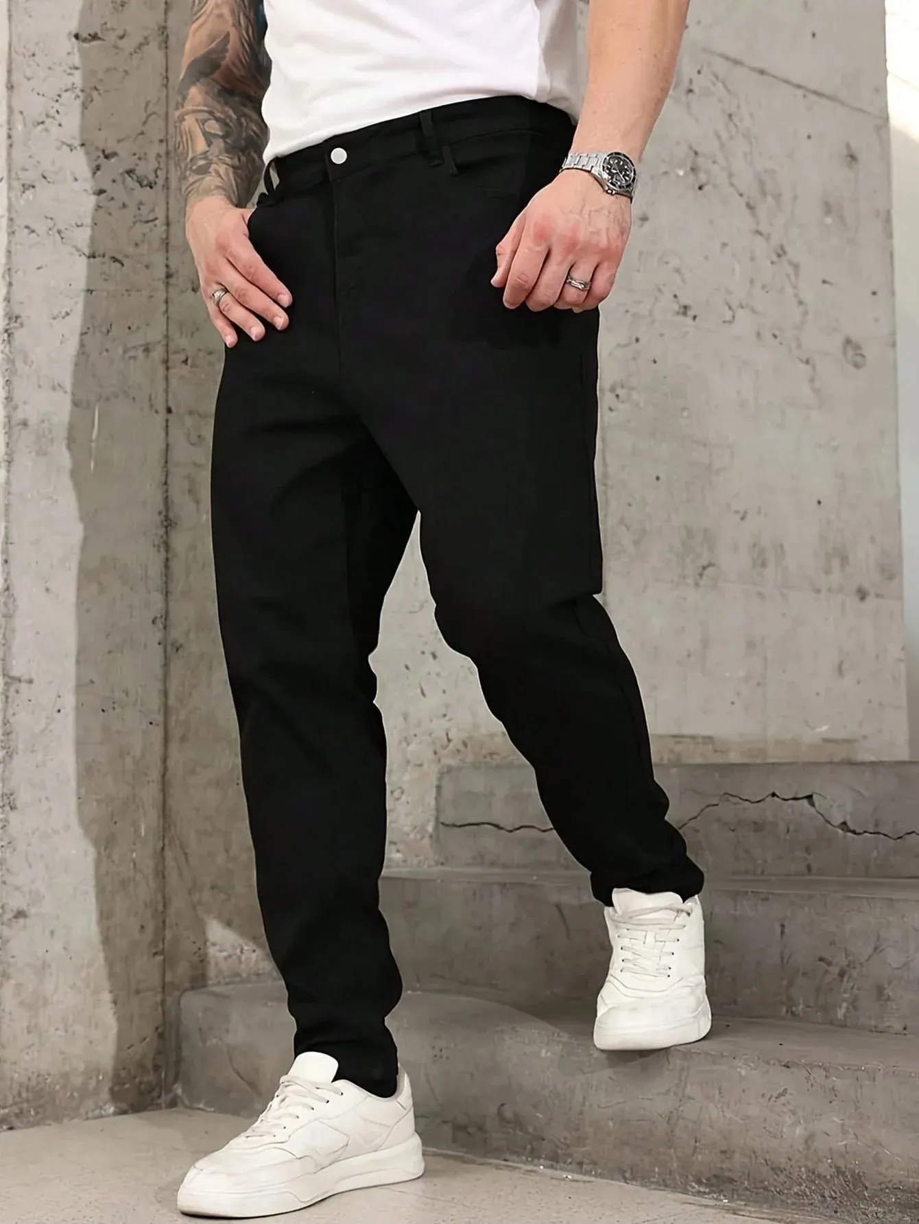 Black Slim Jeans Pant Man Original Drip Y2k Unisex Everyday Denim Pants No accessories or belts included