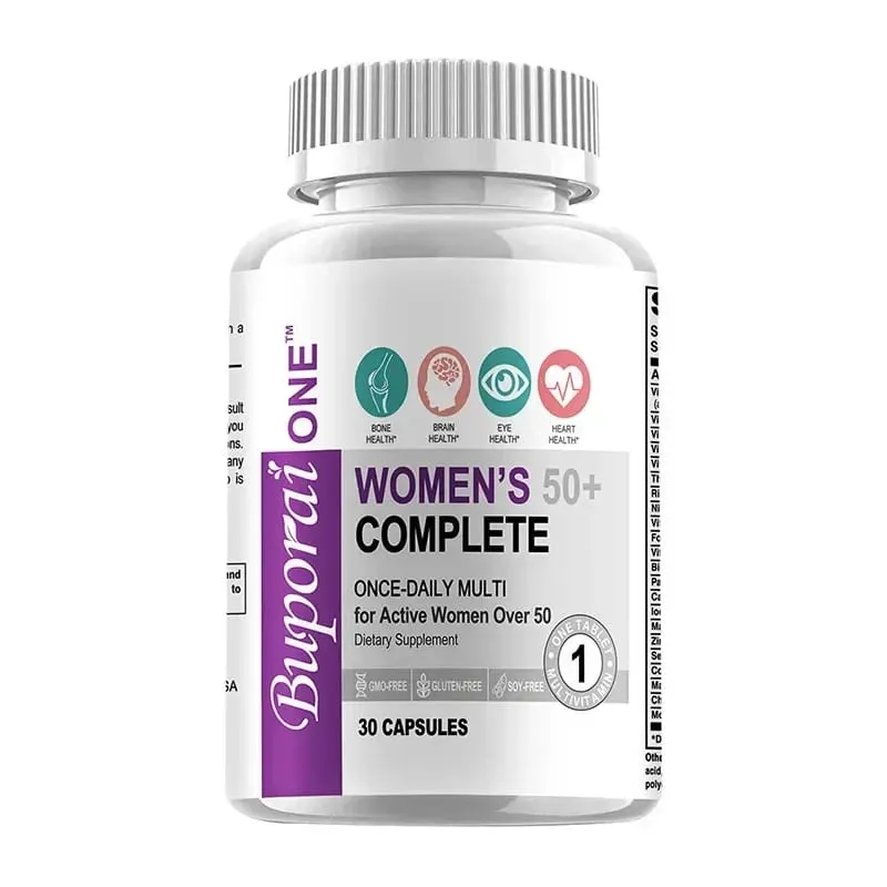 Women’s 50+ Complete Multivitamin - Supports Bone Eye Memory Brain and Skin Health Antioxidant Promotes Metabolism