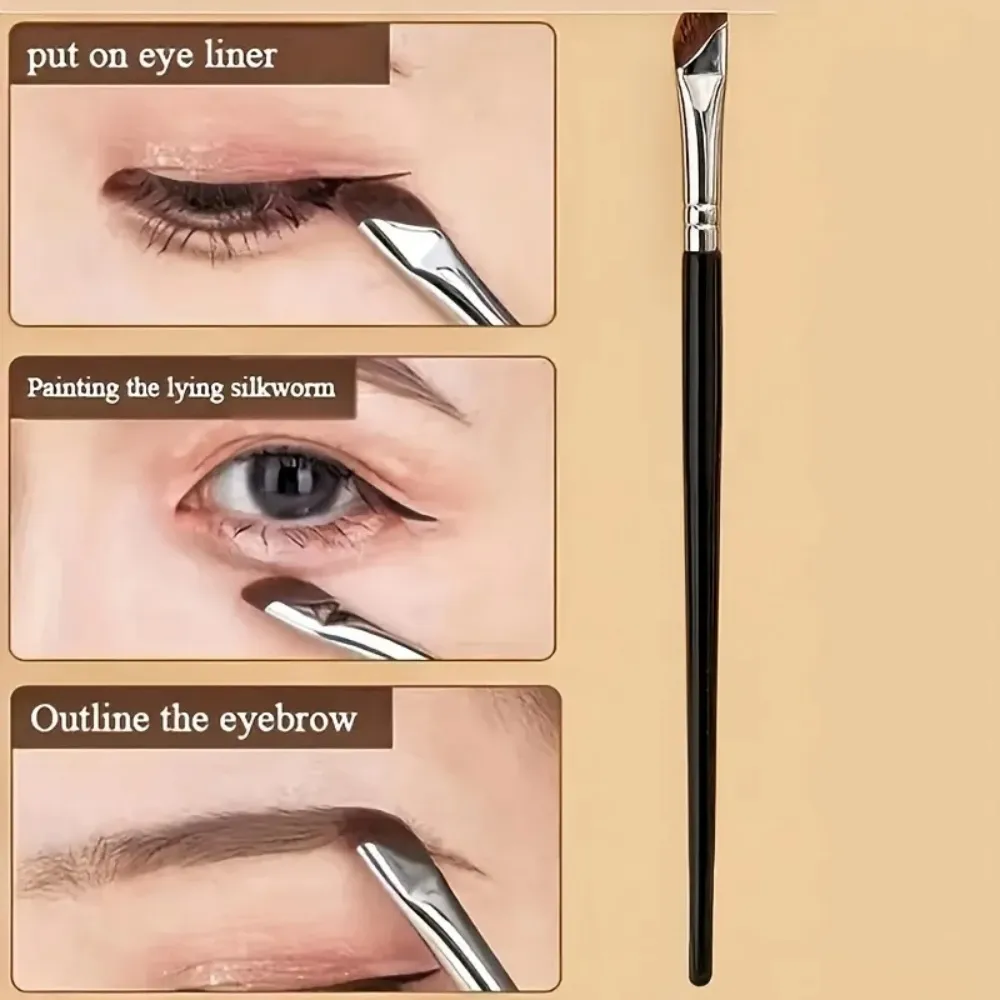5Pcs Angled Blade Eyeliner Brush Set Ultra Thin Precision Makeup Brushes Multi Purpose Flat Eyebrow Liner Brush Eye Makeup Tool — image 6