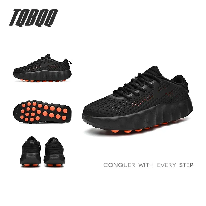 Men's Comfortable Casual Sneakers with Foot Sensing Massage Technology Women's Sports Breathable Lightweight Training Shoes — image 2
