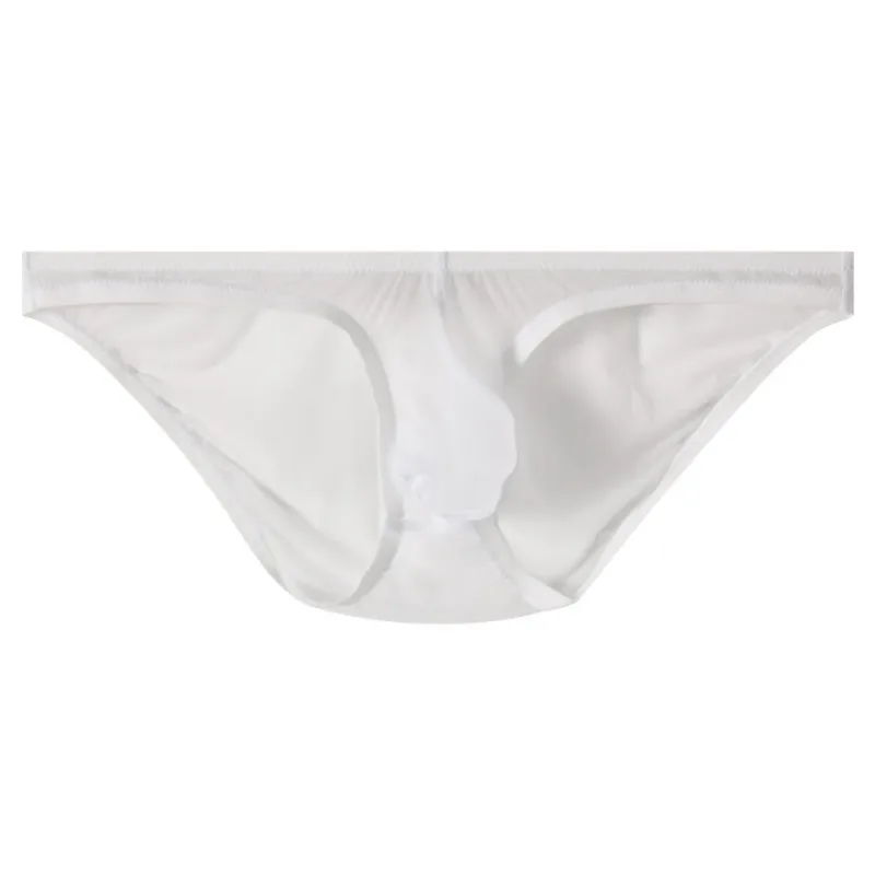 Breathable Low Waist Ice Silk Briefs Transparent Lingerie Bikini Briefs Ultra-Thin Mesh Men's Triangle Panties Summer — image 19