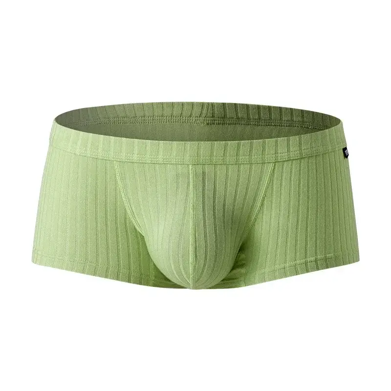 6Pack Mens Underwear Low Rise Boxer Briefs Single Layer U Convex Pouch Underpants Breathable Boxers Pack for Men — image 2