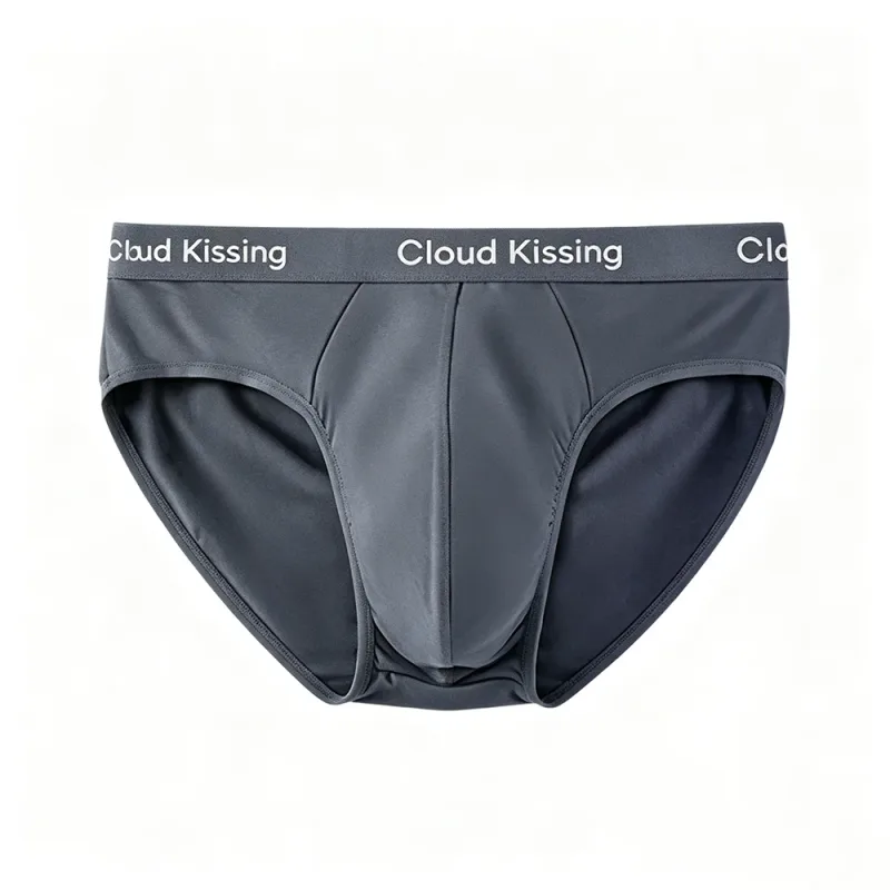 10-Piece Set Cloud Kissing Men's U-Pouch Briefs Soft Silky Breathable Premium Stretch Waistband All-Season Daily Underwear