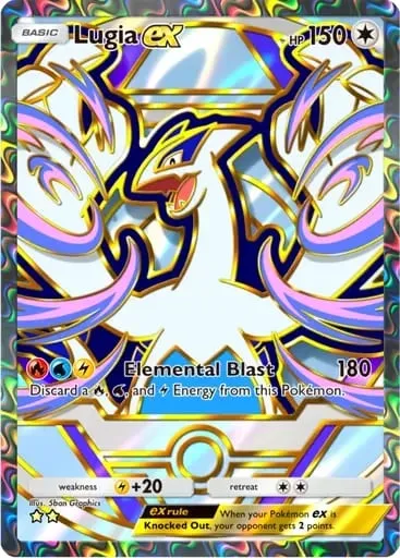 DIY POCKET Collection Cards Mew Lugia Ho-OH Self Made Single Card Classic Game Anime Card Gift Toy