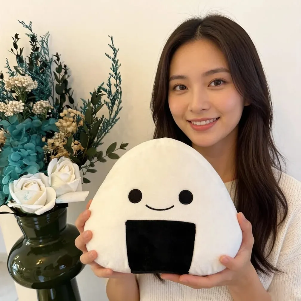 10/30cm White Sushi Plush Pillow Stuffed Kawaii Humanoid Food Snack Cushion Back Head Support Plushie Decor Gift