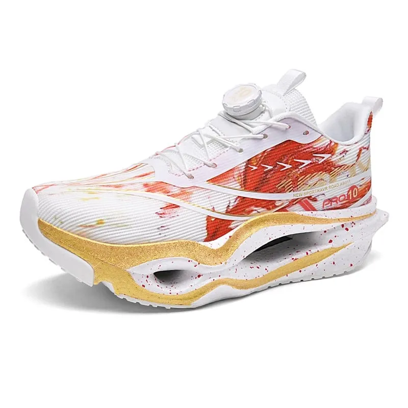 Carbon Plate Racing Running Shoes Non-Slip Men Ultra Light Elastic Cushion Athletic Sneakers Speed Training Marathon Sport Shoes