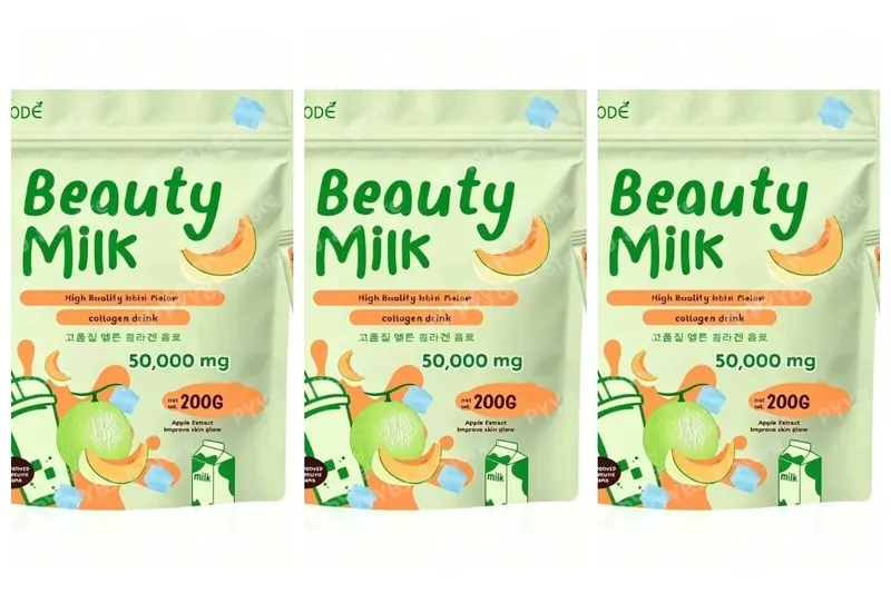 Strawberry Collagen Glutathione Drink Mix with Apple Extract for Skin Glow Support 10 Powder Sachets x 20g Net 200g