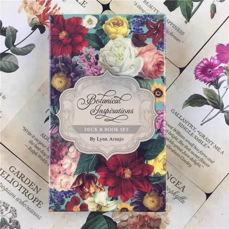 Botanical Inspiration Oracle Cards Set of 45 10.3x6cm Each Plant-Based Wisdom Predictive Tools for Personal Development