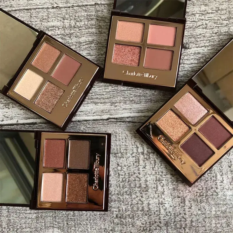 Charlotte tilbury marca maquiagem 4 cores disco de sombra de olho 5.2g travesseiro talk natureza fácil de colorir fundação sombra cosméticos