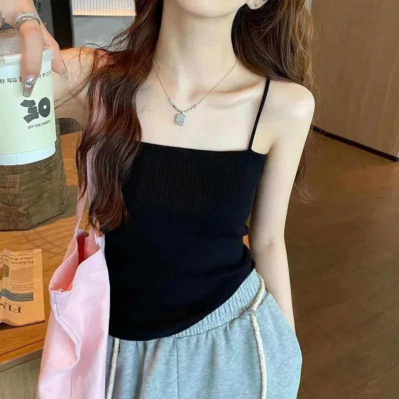 Summer Sleeveless Camis Backless Strap Tank Top Casual Women Halter Crop Tops Slim Solid Short Female Tube Cropped Vest 2026 — image 9