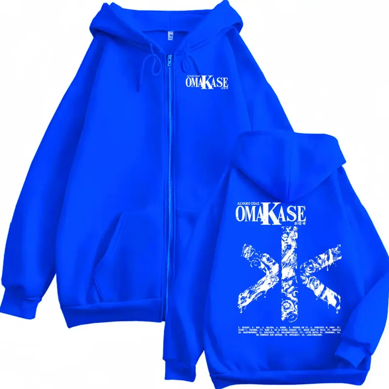 Alvaro Diaz Omakase Album 2026 Zipper Hoodies Men Women Hip Hop Pop Music Jacket Sweatshirts Bodywarmer Cozy Zip Up Hoodie Coats — image 5