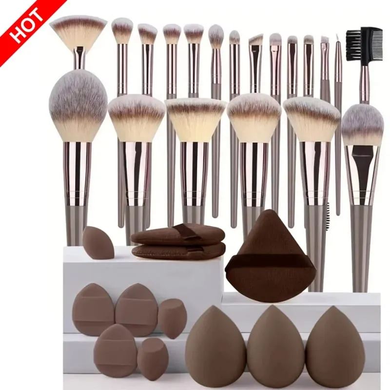Professional 3-20PCS Makeup Brushes Set Soft Fluffy Foundation Eyeshadow Concealer Blending Kabuki Women Beauty Tool