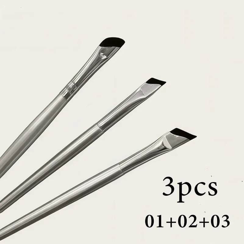 Sickle Eyeliner Brush Diagonal Eyebrow Brushes Blade Brush Undereyelid To Sleeping Silkworm Detail Brush Ultra-thin Makeup Tools