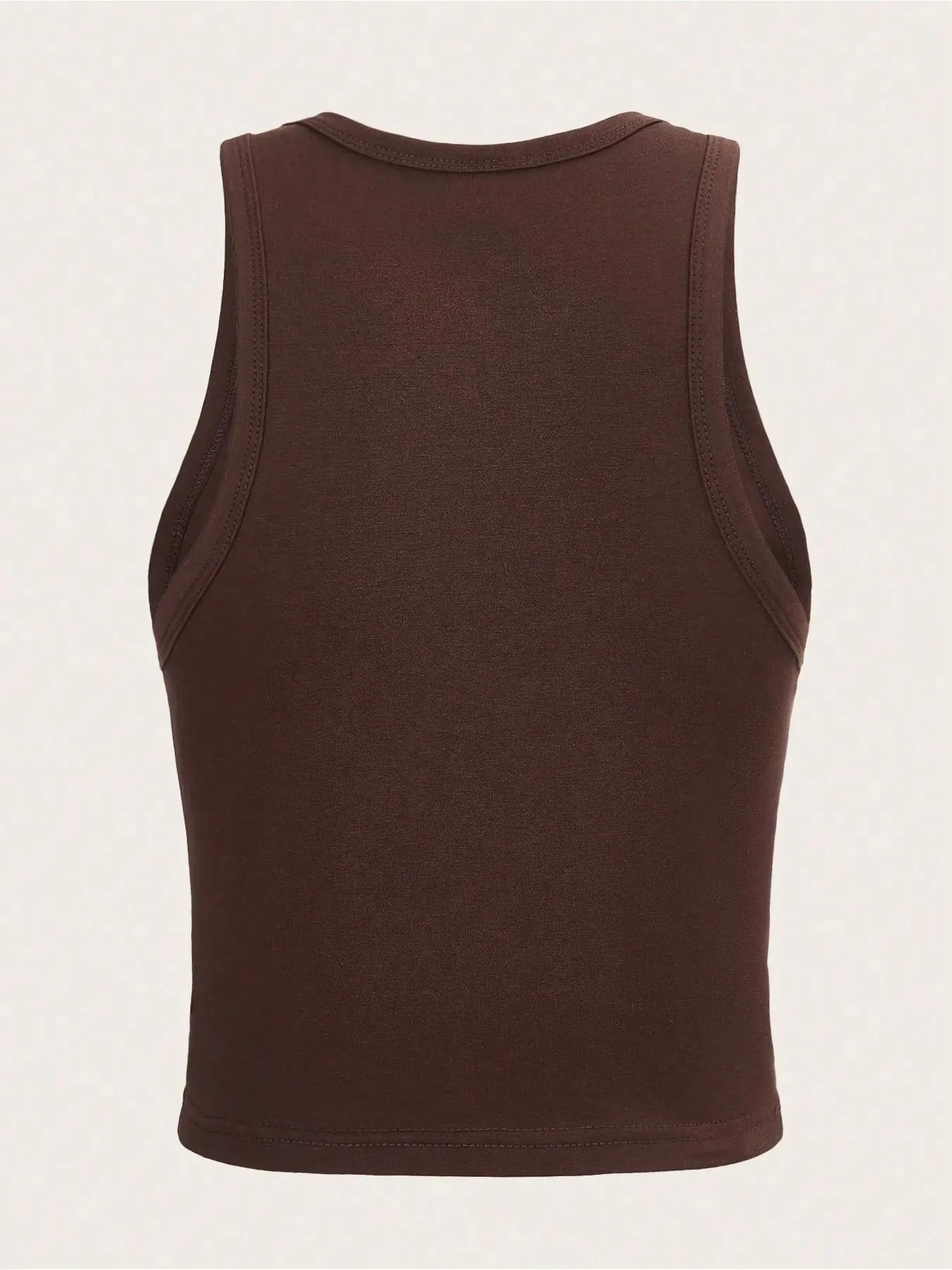 Ladies' Cow Head Bone Slogan Printed Brown Tone Tank Top Sleeveless Commuter Inner Wear Outer Wear Spicy Girl Street Casual Top0 — image 3