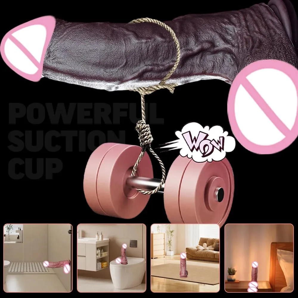 Realistic Soft Big Dildo XXL Porn Huge Thick Fake Penis Double Silicone Cock Woman Man Masturbation Suction Cup Anal Sex Toys