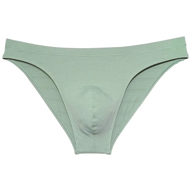 Ultrathin Briefs Men's Underwear Enhancing Pouch Male Bikini Low Rise Underpants Summmer Single Layer Everyday Comfort