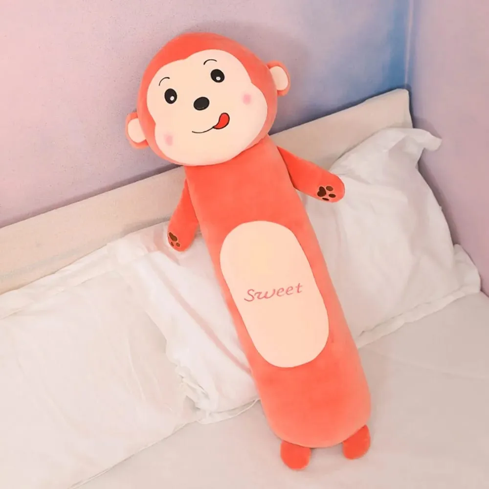 Soft 50/70cm Cute Bantal Monkey Cat Animal Bolsters Lion Rabbit Peluk Pillow Home — image 4