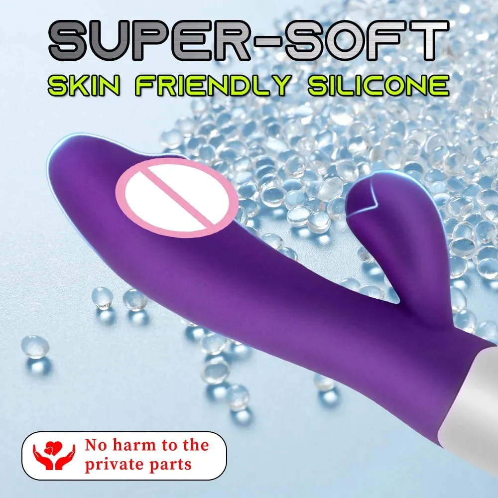 Powerful Rabbit Vibrator Beginner G Spot Nipple Clitoris Stimulation Dual Vibration Vaginal Massager Adult For Women Sex Toys