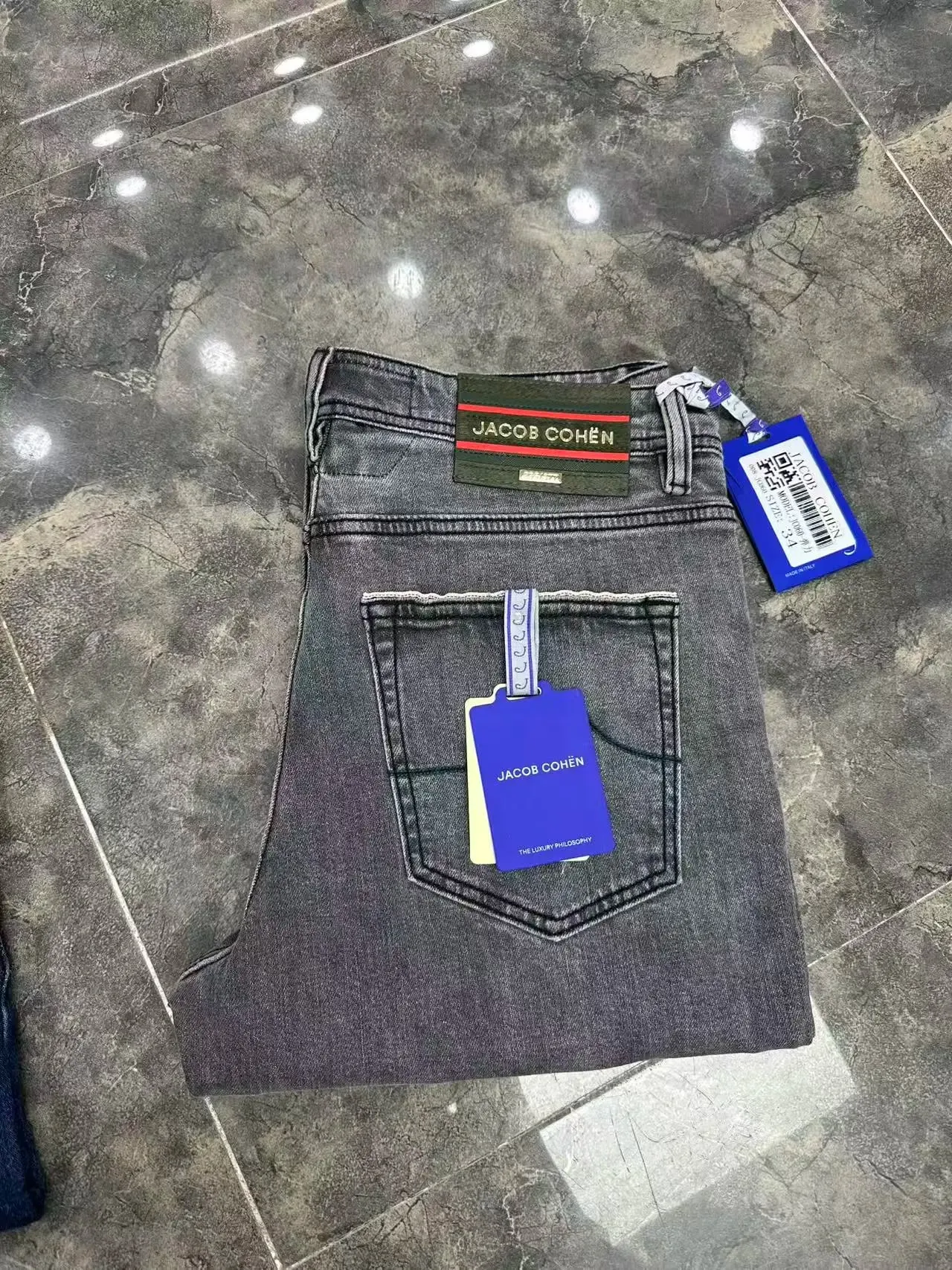 Jeans Thick Cotton Men 2026 Autumn Winter new elasticity comfortable business quality straight Big size 29-40 long Pants — image 4