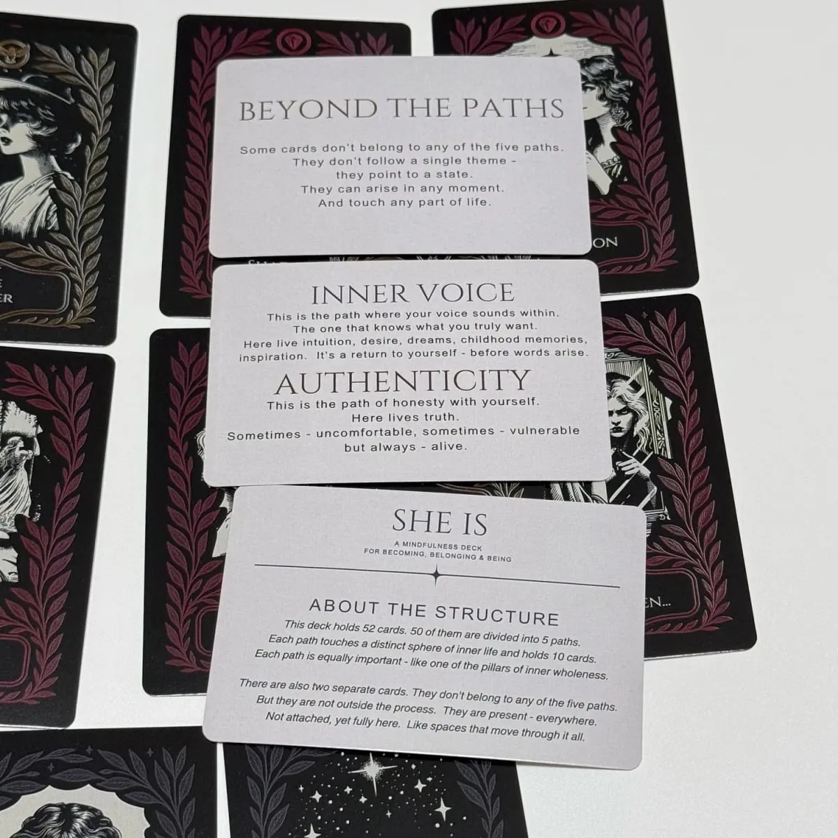 She Is Mindfulness Self-Care Cards Inner Dialogue Self-Reflection Tool for Family Gatherings Interactive Board Playing Game