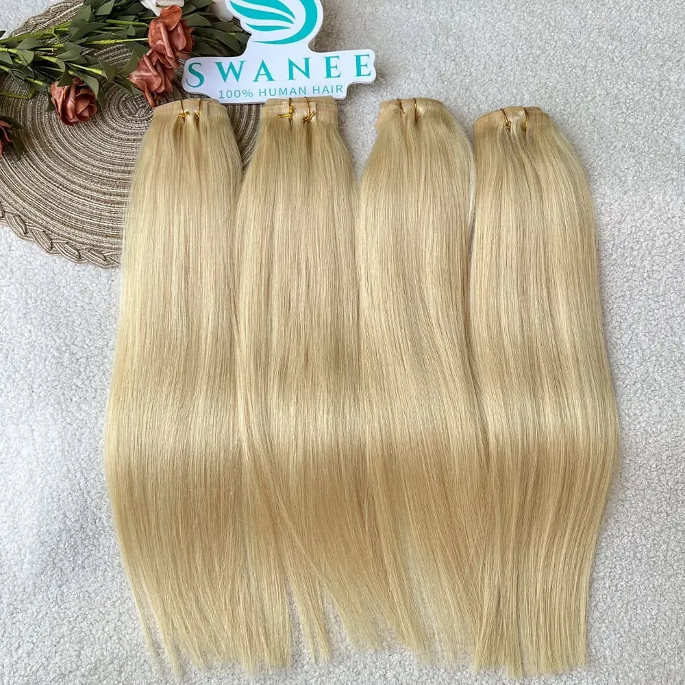 Clip in Hair Extensions Real Natural Hair Virgin Straight Set 7 Pcs/Set Vietnamese Clip in Human Hair Extensions — image 10