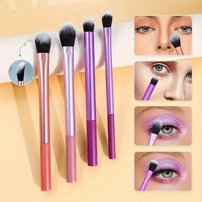 8pcs Makeup Brush Kit Soft Synthetic Hair Make Up Brushes Foundation Blush Eyeshadow Cosmetic Makeup Tools foundation brush