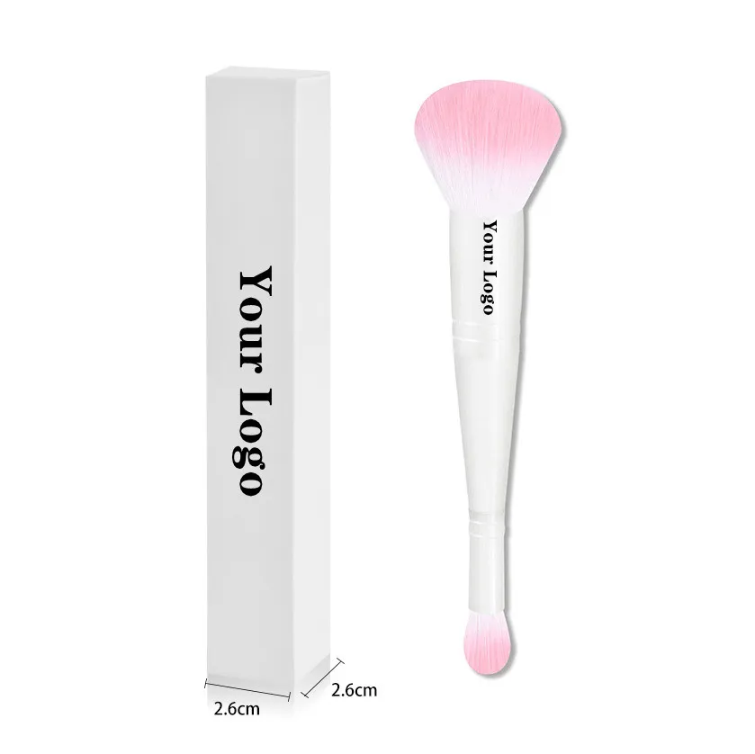 Brugerdefineret logo makeup børster Large Powder Foundation Makeup børster Cruelty Free Concealer Makeup Brush Engros Bulk 20 stk./parti