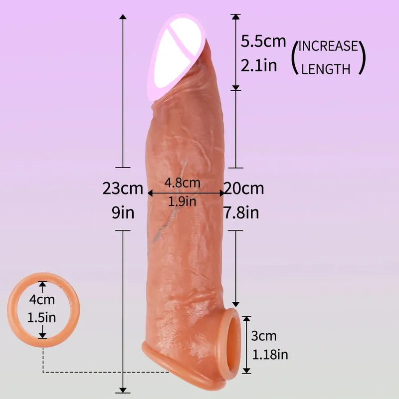 manggas para sa paninigas na Pagsasanay ng ari ng lalaki Sexy na may sapat na gulang na lalaki silikon ari ng lalaki manggas titi singsing extender male sex toy dildo titi