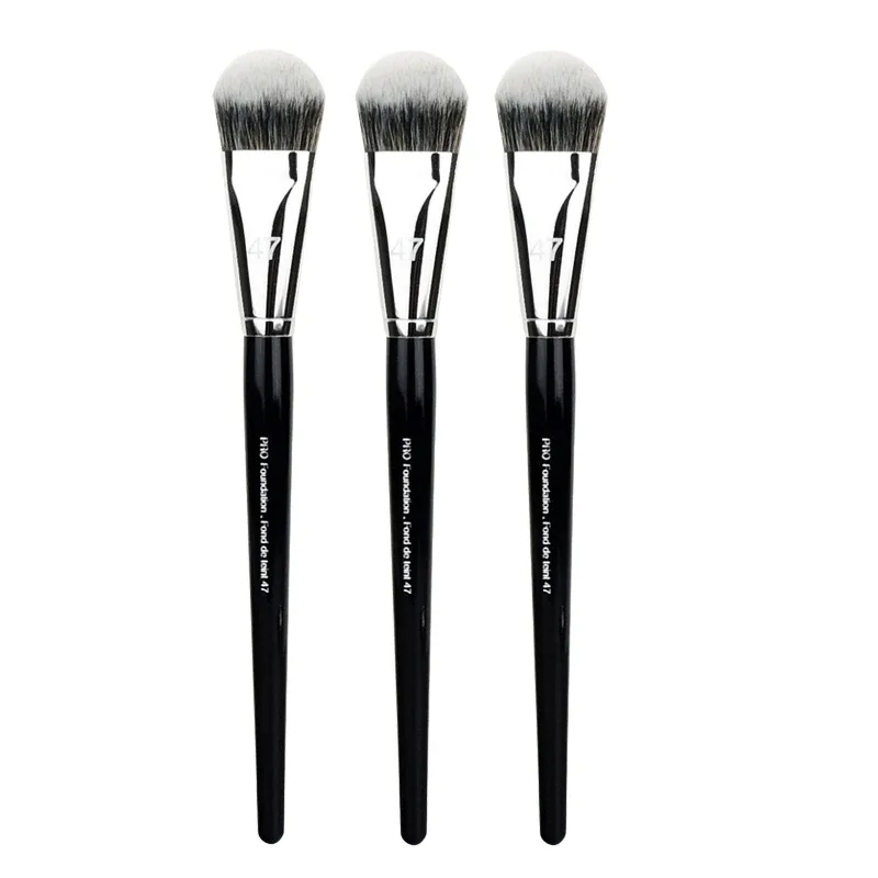 1-10pcs Pro Foundation Brush 47 Broom Head Professional Liquid Foundation Cream Concealer Brushes Women Face Base Makeup Tools